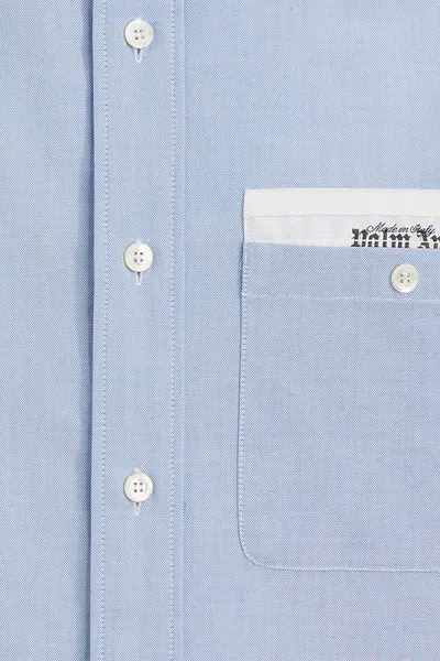 Palm Angels Button-down Collar Cotton Shirt