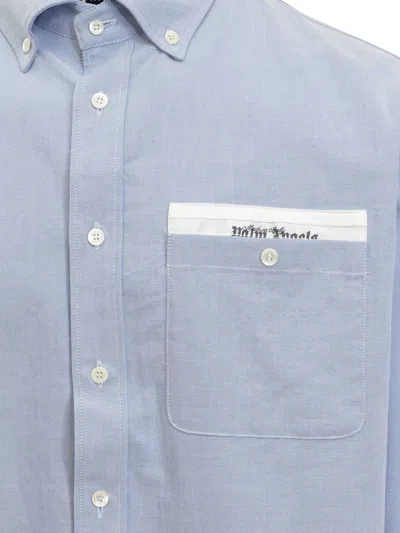 Palm Angels Button-down Collar Cotton Shirt