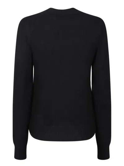 Palm Angels Black Viscose-wool Blend Jumper