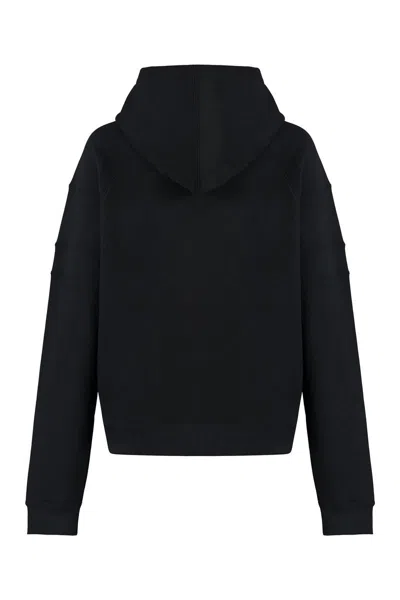 Saint Laurent Hoodie With Embroidered Logo In Black
