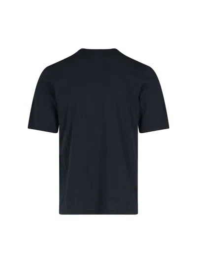 Saint Laurent Dark Grey T-shirt With Logo Lettering On The Front Tone-on-tone In Cotton Man In Animal Print