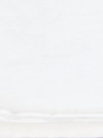 Saint Laurent Reverse Logo T-shirt 'naturel/noir' In White