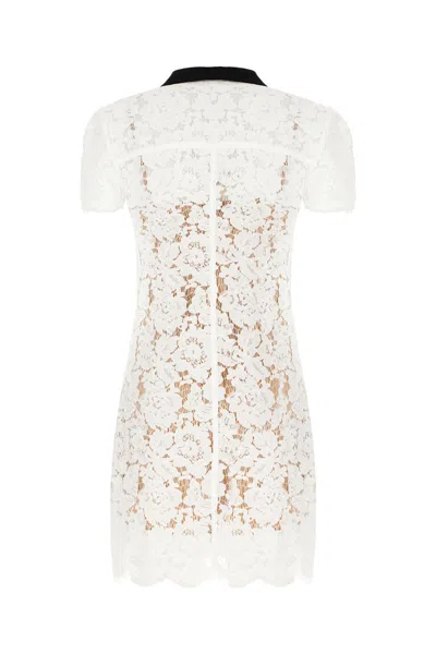 Self-portrait Floral Lace Mini Shirtdress