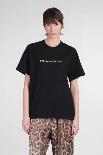 Stella Mccartney T-shirt With Logo Print And Crew Neckline