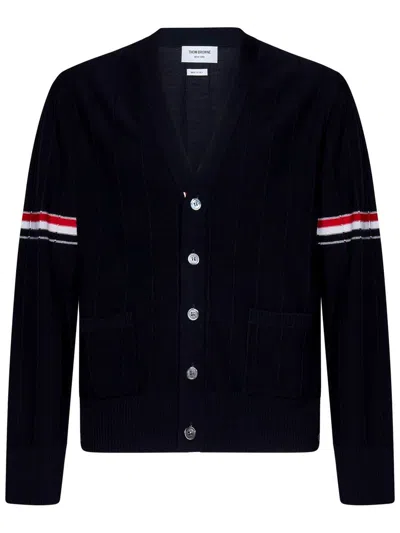 Thom Browne Cardigan 4-bar Striped Pattern