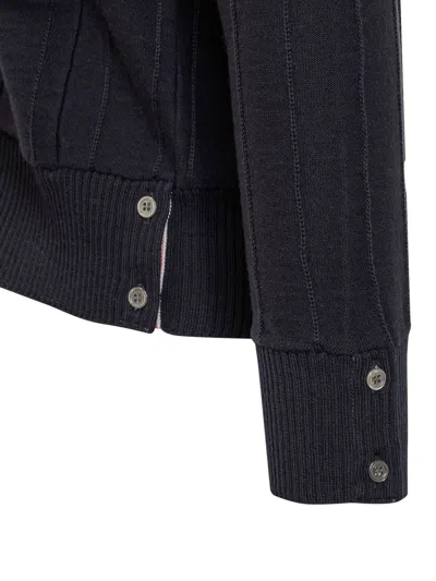 Thom Browne Cardigan 4-bar Striped Pattern