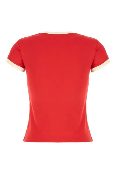 Valentino Crew Neck Cotton Jersey T-shirt With Contrasting Trims