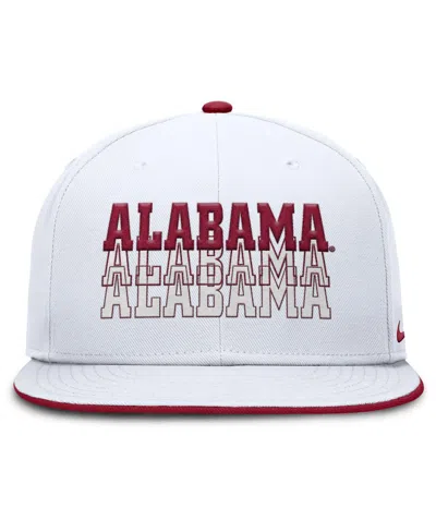 Nike Men's White Alabama Crimson Tide True Primetime Performance Fitted Hat