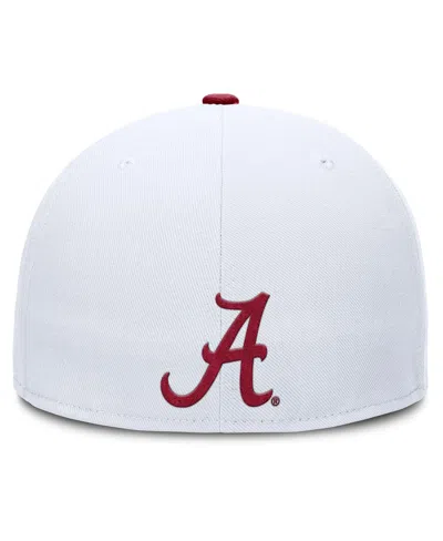 Nike Men's White Alabama Crimson Tide True Primetime Performance Fitted Hat