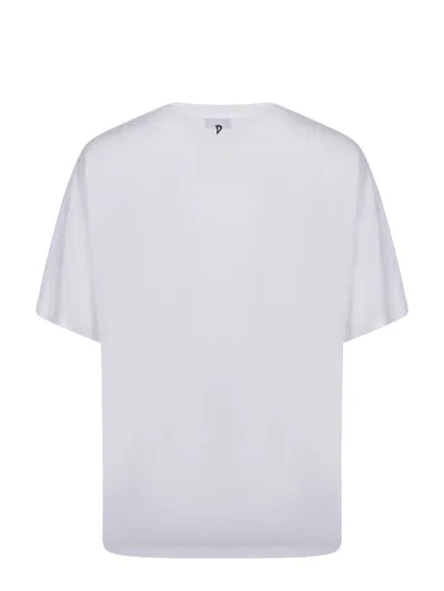 Dondup Basic Round Neck Short Sleeve Top In White