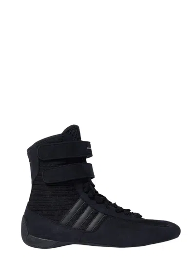 Stella Mccartney Rasant High-top Canvas Sneakers In Black