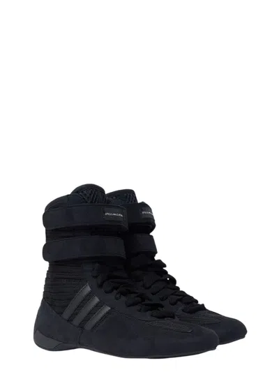 Stella Mccartney Rasant High-top Canvas Sneakers In Black