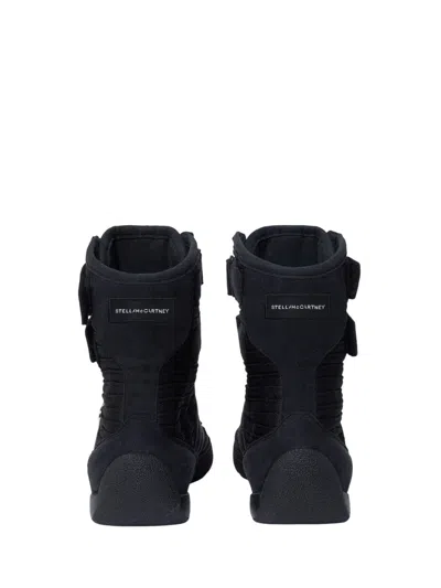 Stella Mccartney Rasant High-top Canvas Sneakers In Black