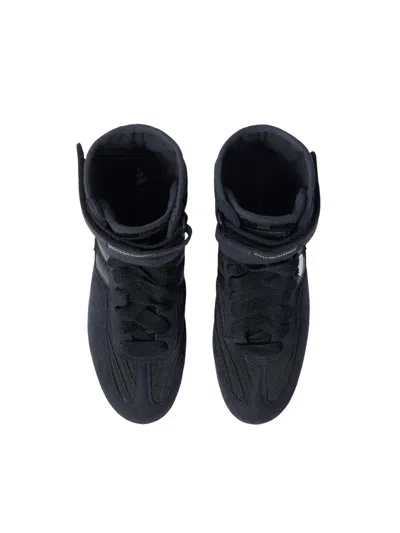 Stella Mccartney Rasant High-top Canvas Sneakers In Black