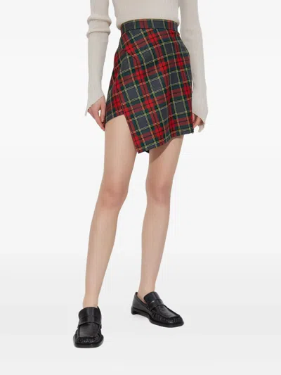 Vivienne Westwood Multicolor Marta-kilt In Red