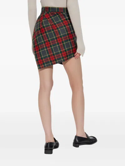 Vivienne Westwood Multicolor Marta-kilt In Red