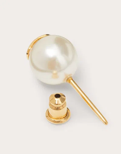 Valentino Vlogo Signature Earrings With Pearls