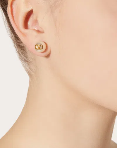 Valentino Vlogo Signature Earrings With Pearls