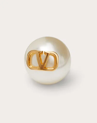 Valentino Vlogo Signature Earrings With Pearls