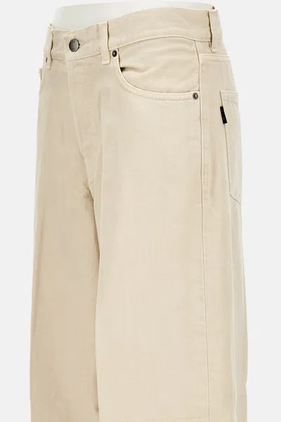 Haikure Oversized Velvet Trousers Belt Loops In Brown