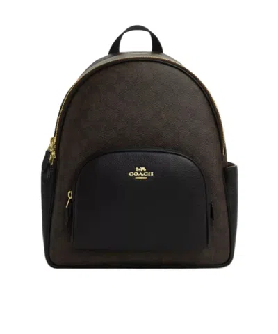 Coach Court Backpack In Signature Canvas