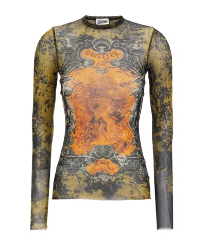 Jean Paul Gaultier Multicolor Mdaillon Top