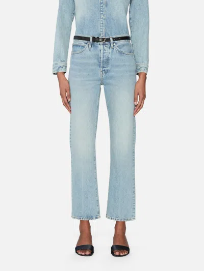 Frame Le Jane Crop High Rise Jeans In Blue
