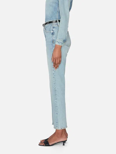 Frame Le Jane Crop High Rise Jeans In Blue