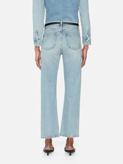 Frame Le Jane Crop High Rise Jeans In Blue