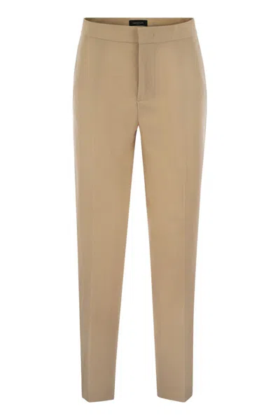Fabiana Filippi Linen Chino Trousers In Neutral