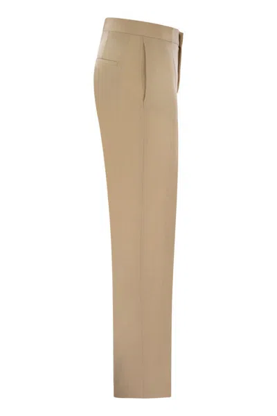 Fabiana Filippi Linen Chino Trousers In Neutral