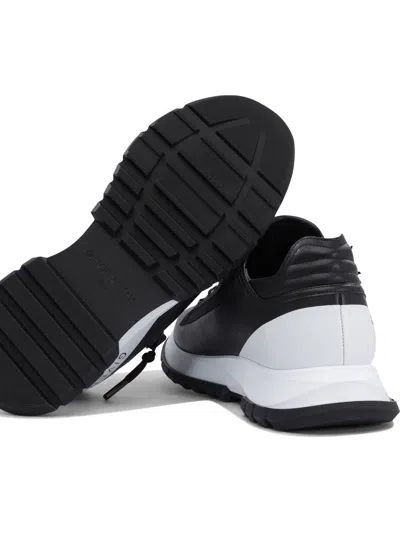 Givenchy Spectre Runner Leather Sneakers With 4g Side Zip Detail In Black