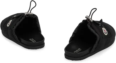 Moncler Mon Pocket Slippers In Black