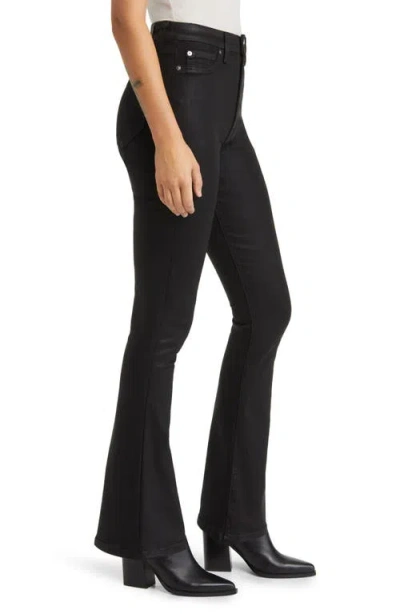 7 For All Mankind Tailorless Coated Ultra High Waist Skinny Bootcut Jeans