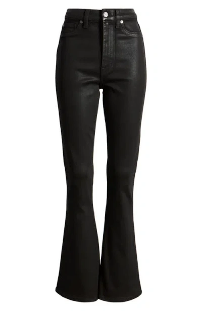 7 For All Mankind Tailorless Coated Ultra High Waist Skinny Bootcut Jeans