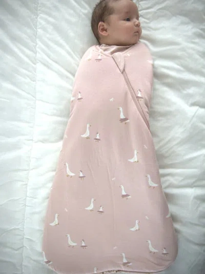 Gunamuna Swaddle Sleep Bag, 1.0 Tog In Pink