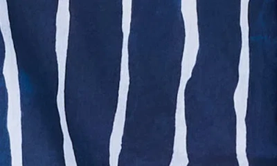 Nic + Zoe Nic+zoe Watercolor Stripe Girlfriend Cotton Button-up Shirt
