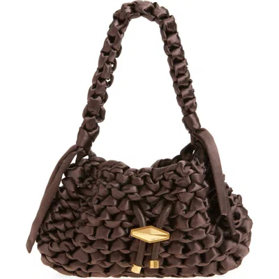 Jimmy Choo Small Cinch Satin Bucket Bag