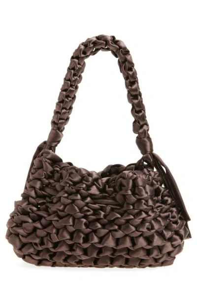 Jimmy Choo Small Cinch Satin Bucket Bag