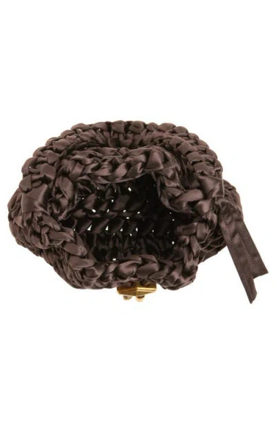 Jimmy Choo Small Cinch Satin Bucket Bag