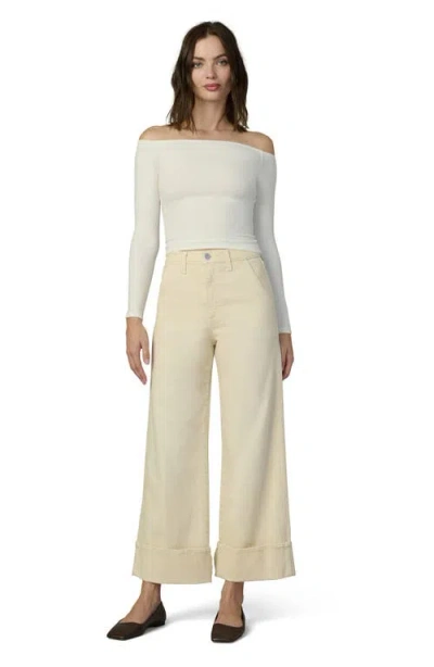 Joe's The Trixie Cuff High Waist Wide Leg Trouser Jeans