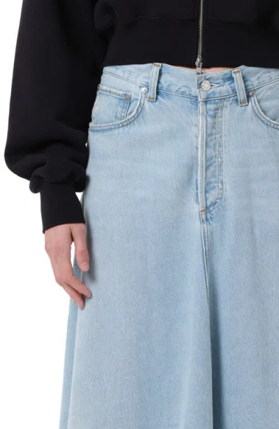 Agolde Odin Denim A-line Maxi Skirt