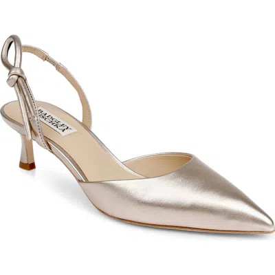 Badgley Mischka Bridal Gentry Ii Slingback Pointed Toe Pump