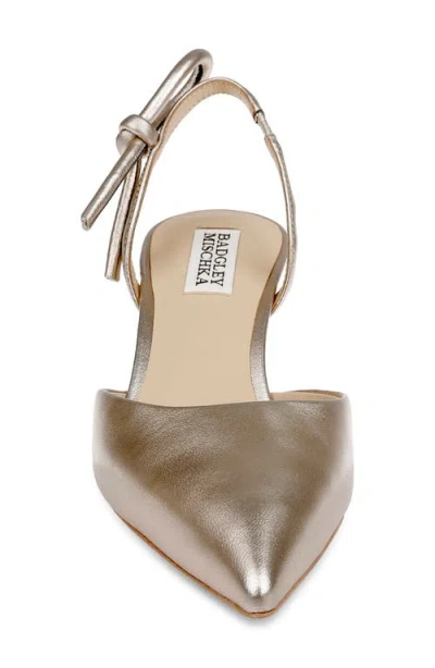 Badgley Mischka Bridal Gentry Ii Slingback Pointed Toe Pump