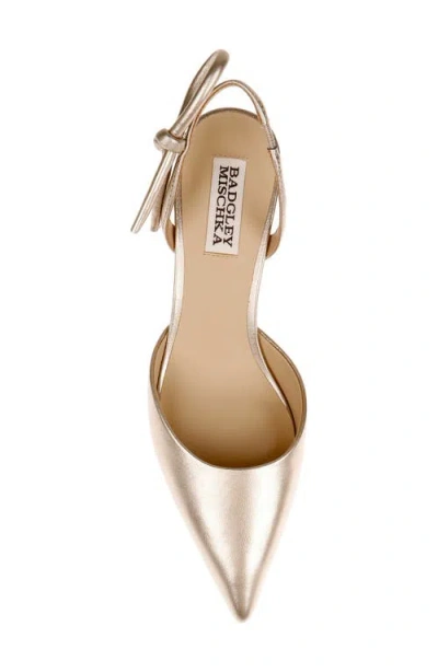 Badgley Mischka Bridal Gentry Ii Slingback Pointed Toe Pump