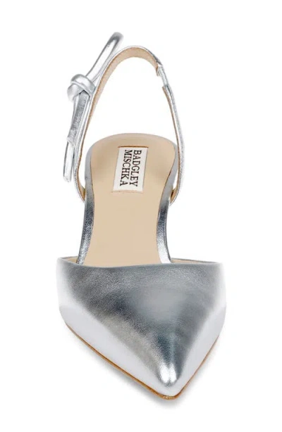 Badgley Mischka Bridal Gentry Ii Slingback Pointed Toe Pump