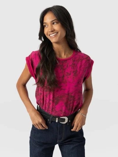 Saint + Sofia Turn Up Contrast Tee