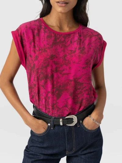 Saint + Sofia Turn Up Contrast Tee