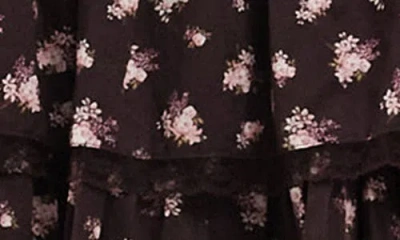 Miss Selfridge Floral Print Tiered Corset Minidress