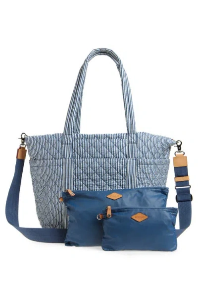 Mz Wallace Large Empire Quilted Seersucker Tote